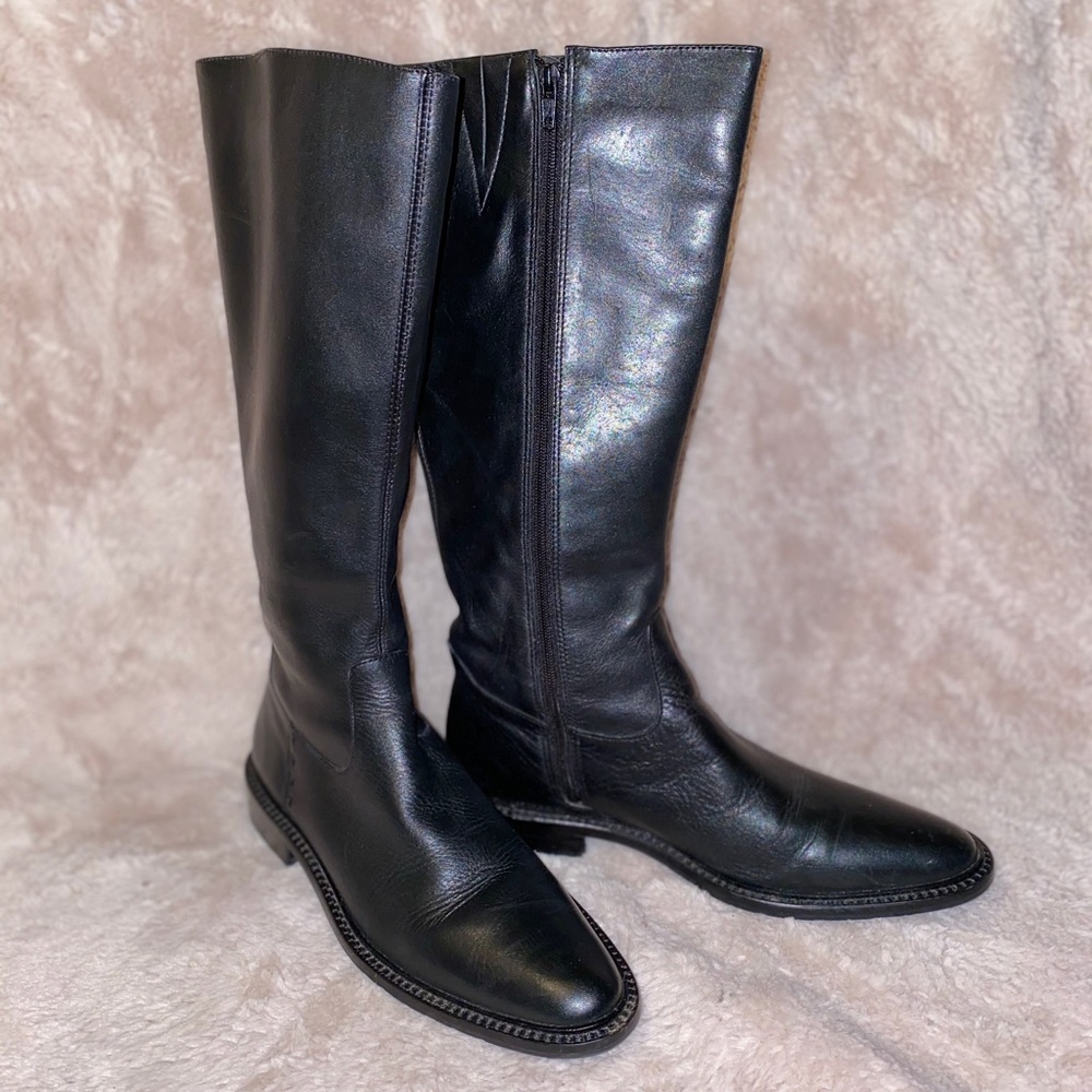 Eddie Bauer Black Leather Boots